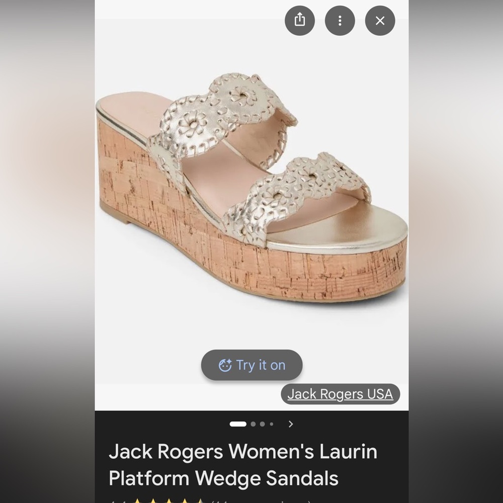 Jack Rogers Laurin Wedge Sandal - Picture 4 of 7